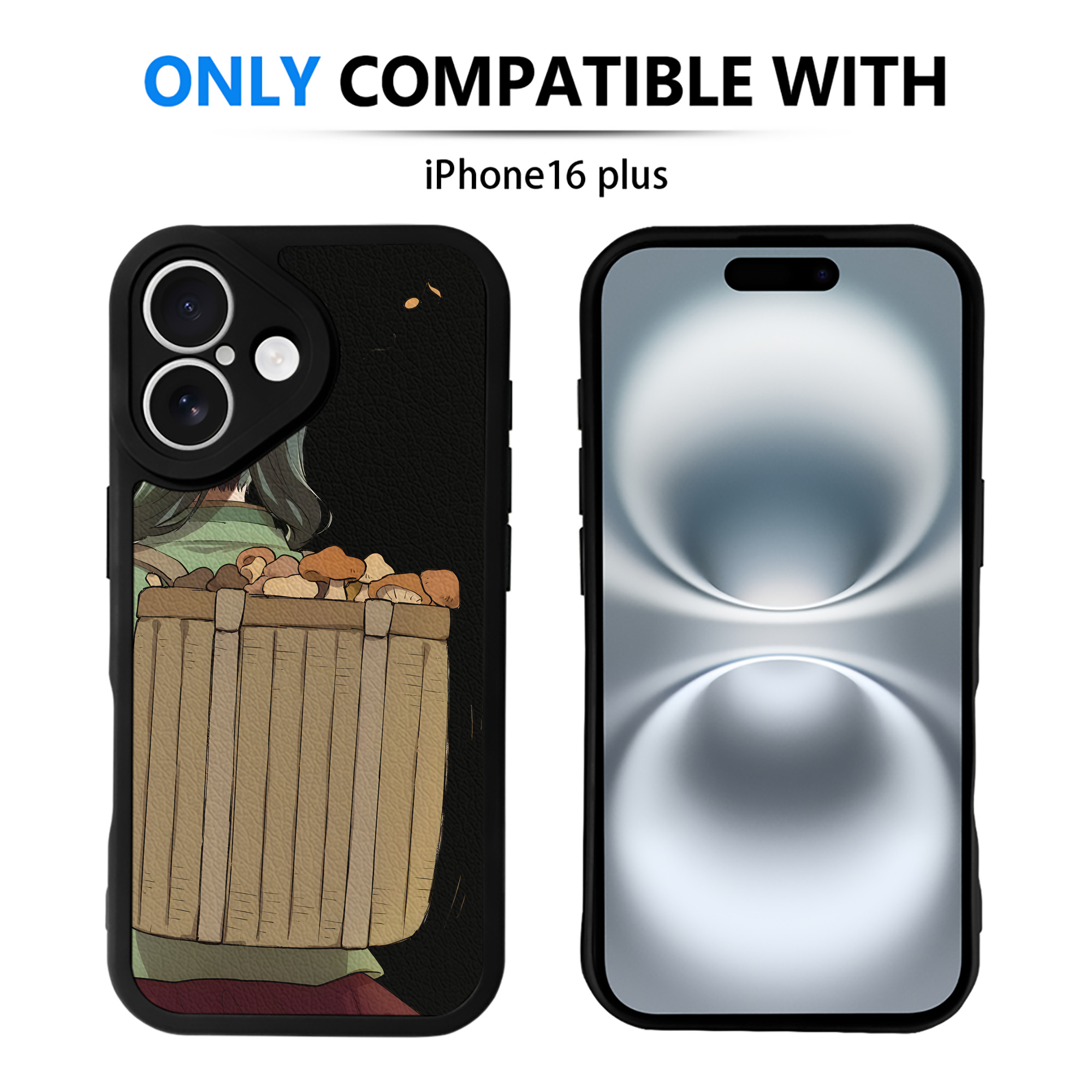 （画像用） 薬屋のひとりごと The Apothecary Diaries 【iPhone 16シリーズ対応】シリコンスマホケース（レザー調） 材質：シリコン